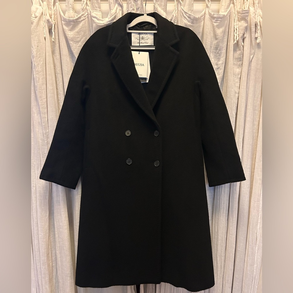 Brand New Aritzia Slouch Coat in (Re)Camel Wool - Picture 2 of 11